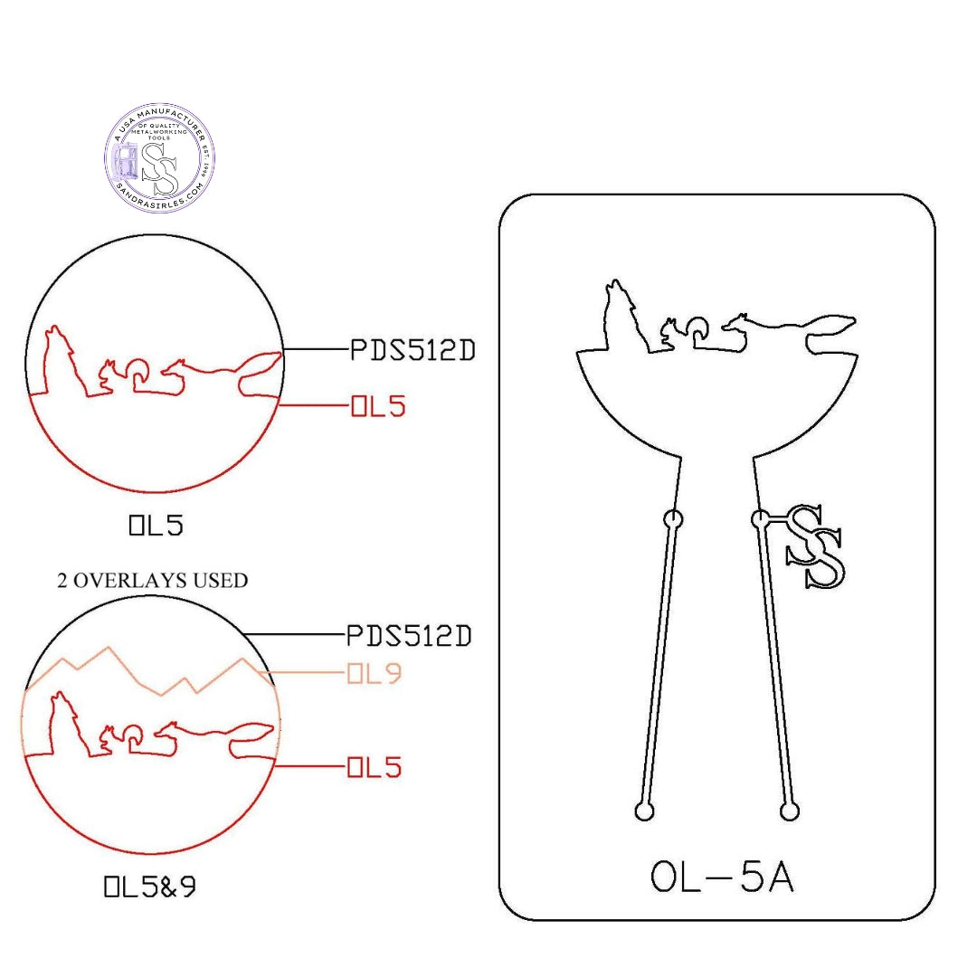 PANCAKE DIE OVERLAY-5 OL-5 ANIMALS